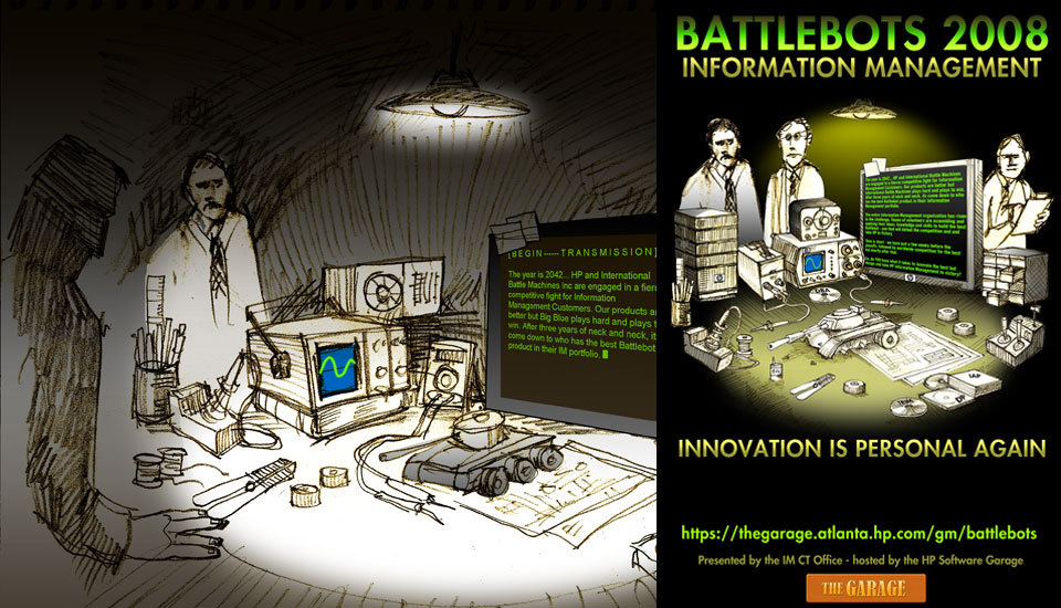 Hewlett Packard BattleBots Poster